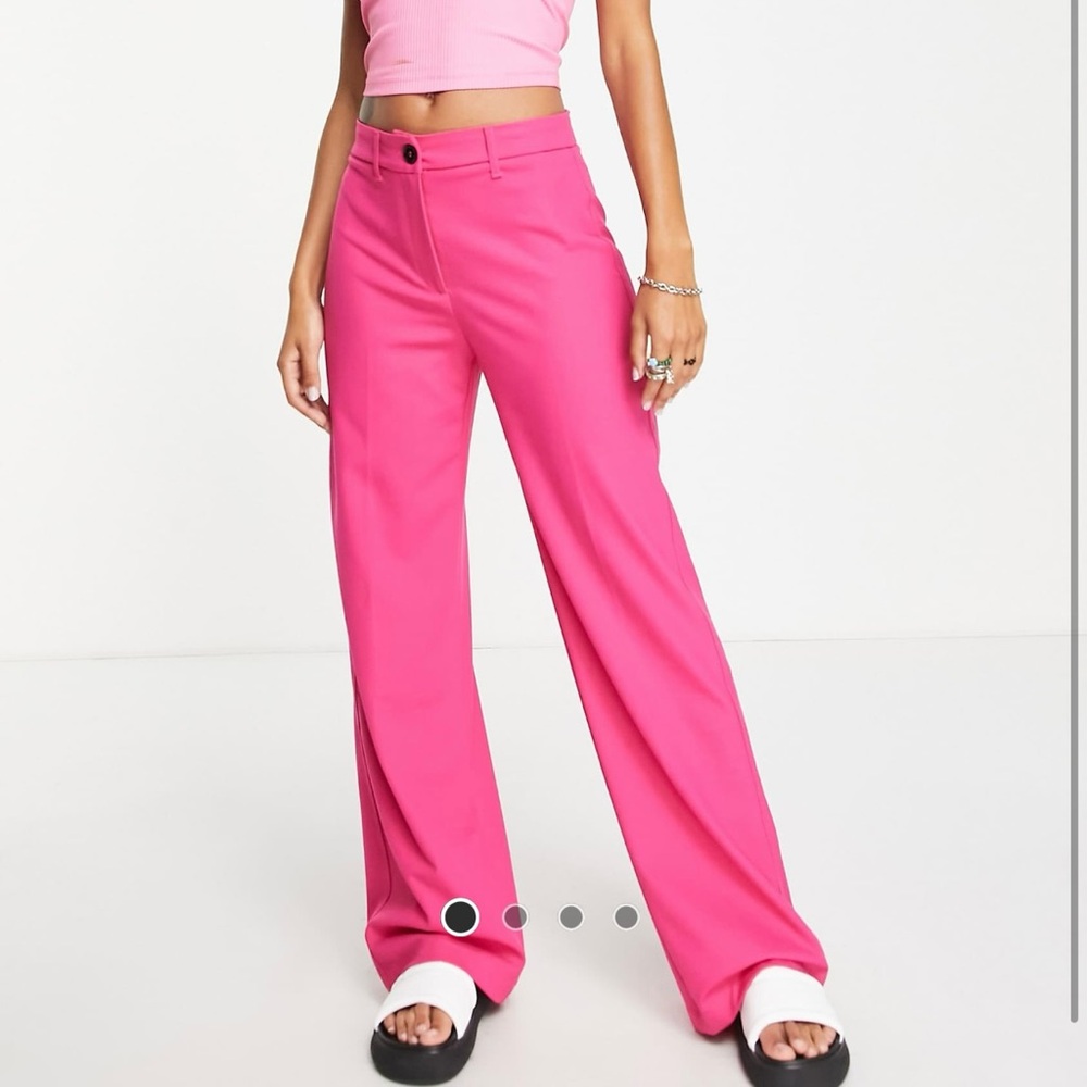 Vibrant Pink Women's Wide-Leg Pants